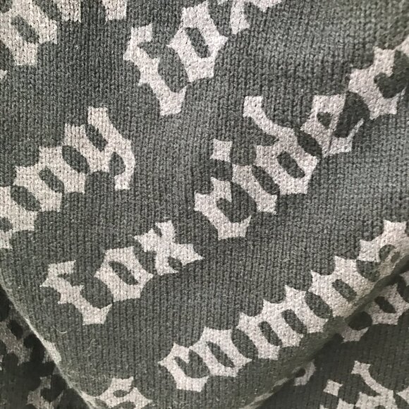 Fox black and gray full zip sweater hoodie size L - Picture 4 of 5